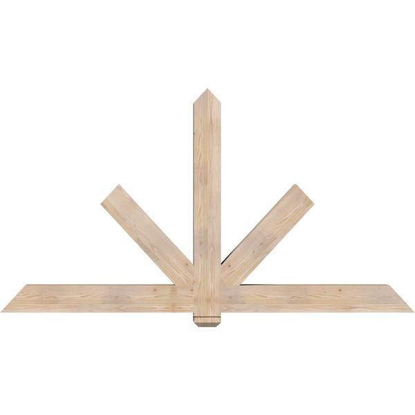 Ekena Millwork Kennewick Smooth Timber Gable Bracket, Douglas Fir, 84"W x 45"H x 5 1/2"D x 5 1/2"F, 13/12 Pitch GBW084X45X0606KEN00SDF - main